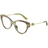 Image de Dolce & Gabbana Femme Dolce & Gabbana DG3438 3475 Montures optiques Acétate Vert Transparent Papillon Normale