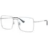 Image de Ray - Ban Unisex Ray - Ban RX6553 2501 Montures optiques Métal Argent Transparent Carré Normale