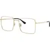 Image de Ray - Ban Unisex Ray - Ban RX6553 2993 Montures optiques Métal Or Transparent Carré Normale