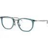 Image de Ray - Ban Enfant Ray - Ban RY9085V 7521 Montures optiques enfant Nylon Bleu Transparent Géométrique Normale