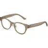 Image de Jimmy Choo Femme Jimmy Choo JC3058D 5051 Montures optiques Acétate Marron Transparent Pantos Normale