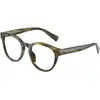 Image de Dolce & Gabbana Homme Dolce & Gabbana DG3421 3066 Montures optiques Acétate Vert Transparent Pantos Normale