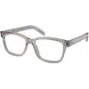 Image de Prada Homme Prada PR B10V 10J1O1 Montures optiques Acétate Gris Transparent Carré Normale