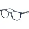 Image de Prada Homme Prada PR A15V 08Q1O1 Montures optiques Acétate Bleu Transparent Pantos Normale