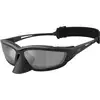 Image de Moncler Homme Moncler Q74011 64126G Lunettes de soleil Injecté Noir Gris Pillow Miroir