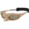 Image de Moncler Homme Moncler Q74011 64155A Lunettes de soleil Injecté Beige Marron Pillow Miroir