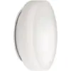 Image de Zafferano Applique Et Plafonnier, Verre Triplex Opale Satiné Et Polycarbonate, Ø 500x120 Mm, 3x E27 De 42 Watt, Ip44, Blanc, Verre Blanc Opale Satiné