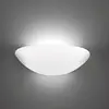 Image de Zafferano Applique, verre triplex opale satiné et métal, 330x115x160 mm, 2X E14 de 42 Watt, IP20, blanc, verre blanc opale satiné