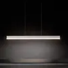Image de Riga Suspension Led 40W 3551 Lumens 3000K Aluminium Blanc Mat Diffuseur Satiné Design Linéaire Moderne Pour Intérieur 120X1X250 Cm