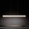 Image de Riga Suspension Led 40w 3551 Lumens 3000k Aluminium Blanc Mat Diffuseur Satiné Design Linéaire Moderne Pour Intérieur 120x1x250 Cm