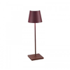 Image de Lampe LED Poldina Pro Bordeaux rechargeable IP65 usage extérieur, dimmable avec autonomie jusqu'à 12 heures