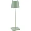 Image de Lampe LED Poldina Pro Vert Sauge rechargeable IP65 usage extérieur, dimmable avec autonomie jusqu'à 12 heures