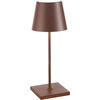 Image de Lampe de table LED Poldina Pro Mini Corten, rechargeable et dimmable avec une autonomie allant jusqu'à 12 heures