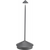 Image de Lampe De Table Led Sans Fil Rechargeable Et Dimmable Pina Pro Gris Foncé Zafferano