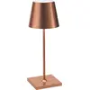 Image de Lampe de table LED Poldina Pro Mini Copper Leaf, rechargeable et dimmable avec une autonomie allant jusqu'à 12 heures
