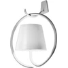 Image de Applique Led Poldina Blanche Avec Crochet, Rechargeable Et Dimmable Avec Autonomie Jusqu'À 12 Heures