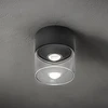 Image de Lens Plafonnier Led En Aluminium Moulé Sous Pression Gris Foncé 6.5w 3000k Ip65 - Solution D'Éclairage Polyvalente Pour Extérieurs Et Intérieurs