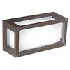Image de Applique e Plafonnier LED 10W IP54 en Aluminium Peint Corten, Lumière Chaude 3000K, Design Moderne et Résistant pour Extérieurs et Intérieurs