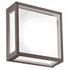 Image de Home Applique et Plafonnier LED 20W 2926 Lumens IP54 en Aluminium Peint Corten Carré 25x25 cm pour Intérieur et Extérieur Design Moderne