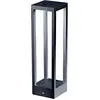 Image de Home Pole - Poteau De Jardin Led À Fixer Au Sol - Veilleuse Chaude 3000K 230V 15W 1590Lm Zafferano - Gris Foncé