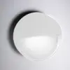 Image de Bottom Applique murale à LED pour extérieur et intérieur, forme ronde, aluminium moulé sous pression, couleur blanc mat, 4.5W, 3000K, IP54, 10x3 cm