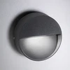 Image de Applique Led Bottom Pour Extérieur Et Intérieur En Aluminium Moulé Sous Pression Gris Foncé, 4.5w, Ip54, Design Moderne Et Compact Diamètre 10 Cm