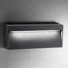 Image de Applique Led Gris Foncé 8.5w Ip54 3000k En Aluminium Moulé Sous Pression Pour Intérieur Et Extérieur Design Moderne Et Élégant Ligne Slim