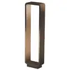 Image de Stola Borne Lumineuse LED d'Extérieur 11W 3000K IP65 Design Moderne en Aluminium Peint Couleur Corten pour l'Éclairage d'Allées et de Jardins