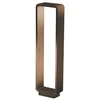 Image de Stola Borne Lumineuse Led D'Extérieur 11w 3000k Ip65 Design Moderne En Aluminium Peint Couleur Corten Pour L'Éclairage D'Allées Et De Jardins