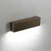Image de Slat Applique Murale LED 4W IP65 3000K 470lm en Aluminium Couleur Corten pour Éclairage Design Intérieur et Extérieur Ligne Slat