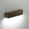 Image de Slat Applique Murale Led 4w Ip65 3000k 470lm En Aluminium Couleur Corten Pour Éclairage Design Intérieur Et Extérieur Ligne Slat