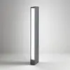 Image de Slat Borne Lumineuse à LED Extérieur, Aluminium Moulé sous Pression Gris Foncé, Diffuseur Polycarbonate, 14W, 3000K, Indice IP54, Hauteur 60.5 cm