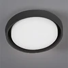 Image de Alu Applique Et Plafonnier À Led Gris Foncé 30w 3000k Ip54, Design Moderne Circulaire Avec Diffuseur En Polycarbonate Opalin Satiné