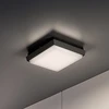 Image de Alu Applique Et Plafonnier En Aluminium Moulé Sous Pression Gris Foncé 10w Led Ip54 3000k 1249 Lumens, Design Moderne Carré 17.5x17.5x4.5 Cm