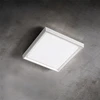 Image de Alu Applique Et Plafonnier En Aluminium Laqué Blanc, Led 25w, 3000k, Ip54, Design Moderne Carré 27x27 Cm Pour Intérieur Et Extérieur