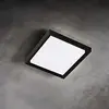Image de Alu Applique et Plafonnier en Aluminium Moulé sous Pression Gris Foncé 25W LED 3000K IP54 - Design Carré 27x27 cm pour Intérieur et Extérieur