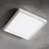 Image de Alu Applique et Plafonnier en Aluminium Moulé sous Pression Blanc Mat 30W LED IP54 34x34x5 cm pour Éclairage Intérieur et Extérieur de Design
