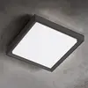 Image de Applique et Plafonnier Alu en Aluminium Moulé Sous Pression Gris Foncé 30W LED 3000K IP54, Design Moderne Intérieur et Extérieur