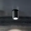 Image de Sole Plafonnier LED rond en aluminium moulé sous pression gris foncé 6W IP54, parfait pour l'éclairage architectural d'intérieurs et d'extérieurs
