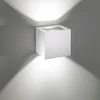 Image de Sole Applique Murale Pour Extérieur Et Intérieur En Aluminium Blanc Mat Led 20w 3000k Ip54, Design Moderne Et Minimaliste, 12x12x12 Cm Haute Qualité