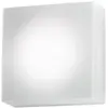 Image de Zafferano Applique et plafonnier, verre triplex opale satiné et métal, 180x180x88 mm, LED 10 Watt, 3000K, IP20, blanc mat