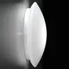 Image de Zafferano Applique et plafonnier, verre triplex opale satiné et métal, ø 250x90 mm, LED 10 Watt, 3000K, IP20, blanc, verre blanc opale satiné
