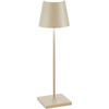 Image de Lampe de table LED Poldina Pro Sabbia, rechargeable et dimmable avec une autonomie jusqu'à 12 heures
