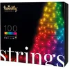 Image de Strings   Guirlande Lumineuse À Led Contrôlée Par Application Avec 100 Led Rvb. 8 Mètres. Fil Noir. Intérieur Et Extérieur - Twinkly