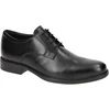 Image de Geox CARNABY Chaussures d'affaires pour hommes Chaussures à lacets noires Élégantes NEUF