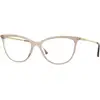 Image de VOGUE EYEWEAR Femme VOGUE EYEWEAR VO5239 2735 Montures optiques Injecté Marron Cat Eye Normale
