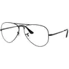 Image de Ray - Ban Unisex Ray - Ban RX6489 AVIATOR 2503 Montures optiques Métal Noir Transparent Pilote Normale