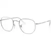 Image de Ray - Ban Unisex Ray - Ban RX6448 HEXAGONAL 2501 Montures optiques Métal Argent Transparent Géométrique Normale