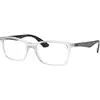 Image de Ray - Ban Unisex Ray - Ban RX7047 5943 Montures optiques Injecté Transparent Transparent Carré Normale