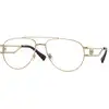 Image de Versace Homme Versace VE1269 1002 Montures optiques Métal Or Pilote Normale